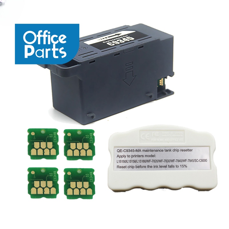 C9345 กล่องบํารุงรักษาชิปรีเซ็ตสําหรับ epson L8058 L8050 L6578 L6558 L8180 L15180 L6580
