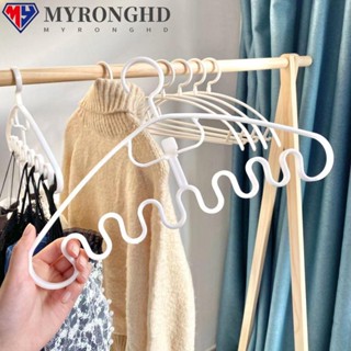 Myronghd ไม้แขวนเสื้อพลาสติก แบบเรียบง่าย สําหรับจัดระเบียบตู้เสื้อผ้า บ้าน และที่อยู่อาศัย 1 3 ชิ้น