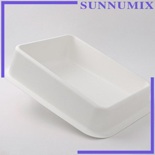 [Sunnimix] กระบะทรายแมว แบบเปิด กึ่งปิด ทําความสะอาดง่าย ขนาดใหญ่ สําหรับสัตว์เลี้ยง แมวในร่ม