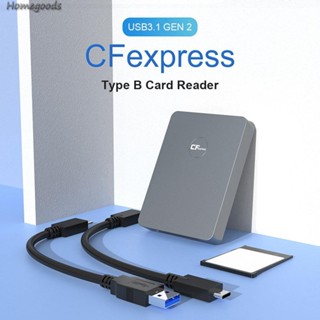 อะแดปเตอร์การ์ดรีดเดอร์ CFexpress Type B USB3.1 Gen2 10Gbp Type C สําหรับแล็ปท็อป SLR