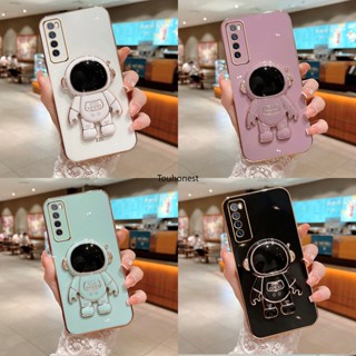 เคส Realme 5 Pro เคส Realme 11 Pro Plus เคส Realme C15 Casing Realme C55 Case Realme C53 Case Realme GT Neo5 SE Case Realme V30 Case Luxury Cute Silicone 3D Astronaut Stand Phone Cover Cassing Cases Case โทรศัพท์มือถือ ซิลิโคน ลายนักบินอวกาศ พร้อมขาตั้ง