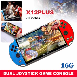 X12 Plus 7" Video Game Console 16GB Retro Handheld Portable 1000Built-in Games