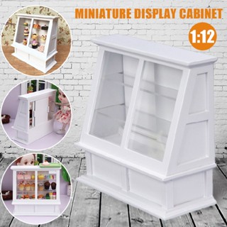 1/12 Dollhouse Miniature Food Bakery Display Shelf Cabinet Showcase Counter