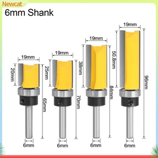 {Newcat} ดอกกัดมิลลิ่ง เราเตอร์ ก้าน 1/4 นิ้ว 6 มม. สําหรับงานไม้