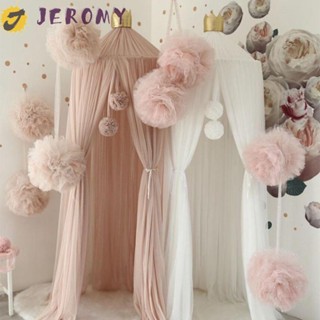 Jeromy มุ้งกันยุง แต่งลูกไม้ สีชมพู สไตล์เจ้าหญิง สําหรับแขวนตกแต่งห้อง
