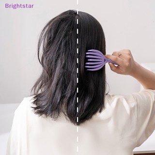 Brightstar แปรงหวีผม นวดหนังศีรษะ แยกผมหยิก หนา ปลาหมึก สําหรับผู้หญิง ผู้ชาย ร้านเสริมสวย ใหม่