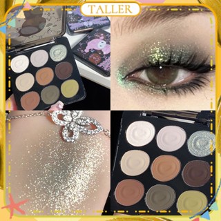 ✧Ready Stcok Zvev Cute Nine-color Eye Shadow Plate Matte Earth Color Glitter Super Flash Eyeshadow Smooth Waterproof Long Lasting Eye Makeup 2 Colors TALLER