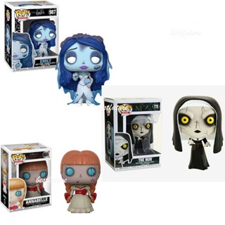 ของเล่นฟิกเกอร์ Funko Pop Tim Burtons Corpse Bride 469 Annabelle 987 Emily 775 The Nun สําหรับเก็บสะสม