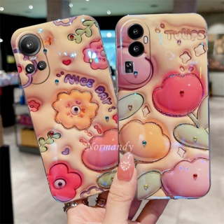 เคสโทรศัพท์ซิลิโคน TPU แบบนิ่ม ลายดอกทิวลิป 3D กันกระแทก สําหรับ OPPO Reno10 Pro+ Reno 10 Pro Plus 5G A78 NFC 4G