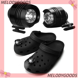 Melodg ไฟหน้า Croc ขนาดเล็ก อุปกรณ์เสริม สําหรับตกแต่งรองเท้าวิ่ง