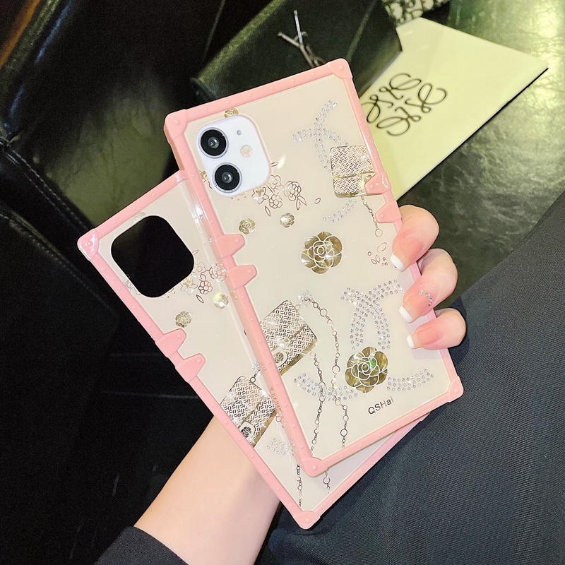 เคสโทรศัพท์มือถือ ทรงสี่เหลี่ยม หรูหรา สําหรับ Samsung Galaxy Iphone 13 Pro max M11 M13 F13 A04 M23 