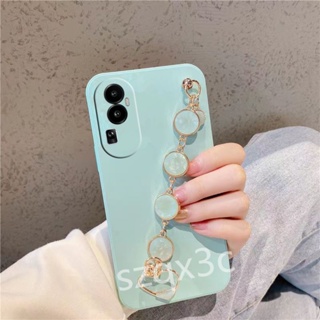 พร้อมส่ง เคสโทรศัพท์มือถือ ซิลิโคนนิ่ม TPU พร้อมสายโซ่คล้อง สําหรับ OPPO Reno10 Pro+ Reno 10 Pro Plus 8T 5G A78 4G NFC A98 2023 OPPOA78