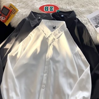 Dk เสื้อเชิ้ตสีขาวผู้ชายแขนยาว2023ฤดูใบไม้ผลิเสื้อเชิ้ตบางเสื้อแจ็คเก็ตแบรนด์แฟชั่นสไตล์ญี่ปุ่นเสื้อผ้าผู้ชายหล่อออกแบบเฉพาะ