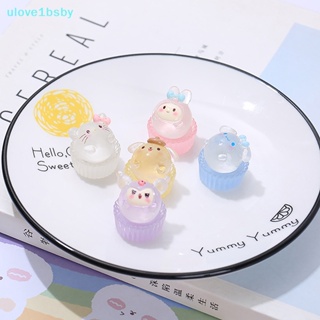 SANRIO Ulove1bsby พัฟเค้ก ซานริโอ้ เรืองแสง ขนาดเล็ก ลายการ์ตูนคิตตี้ คุโรมิ สําหรับตกแต่งบ้านตุ๊กตา 2 ชิ้น