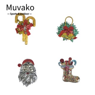 Muvako แม่พิมพ์ซิลิโคน รูปซานต้าคลอส แฮนด์เมด DIY สําหรับแขวนตกแต่งคริสต์มาส