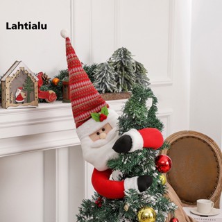 Lahtialu จี้ตุ๊กตาต้นคริสต์มาสน่ารัก พร้อมแขนยาว สําหรับตกแต่งเทศกาลคริสต์มาส