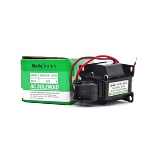 ถูกมาก SA-2402โซลินอลย์เบรก 1 Kg. Solenoid แม่เหล็กไฟฟ้า กดดึงประเภทไฟฟ้าแม่เหล็ก 220V ทักเชท