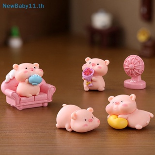 Onebaby ฟิกเกอร์การ์ตูนหมูน่ารัก ขนาดเล็ก สําหรับตกแต่งบ้าน 1 ชิ้น