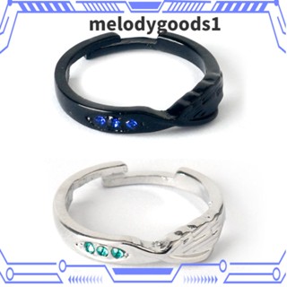 Melodygoods1 แหวนคอสเพลย์ ลายการ์ตูนอนิเมะ ปรับได้ หลายชั้น เครื่องประดับ สําหรับเด็กผู้หญิง คู่รัก