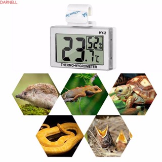 Darnell เครื่องวัดอุณหภูมิ LCD พร้อมตะขออิเล็กทรอนิกส์ สําหรับสัตว์เลื้อยคลาน สวนขวด เครื่องวัดความชื้นในตู้ปลา