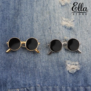 Ellastore123 เข็มกลัด รูปแว่นตากันแดด เหมาะกับของขวัญแต่งงาน สําหรับผู้ชาย