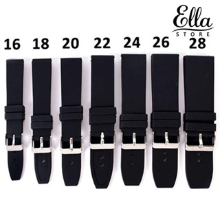 Ellastore123 สายนาฬิกาข้อมือ ซิลิโคนนิ่ม กันน้ํา 16 มม. - 28 มม.