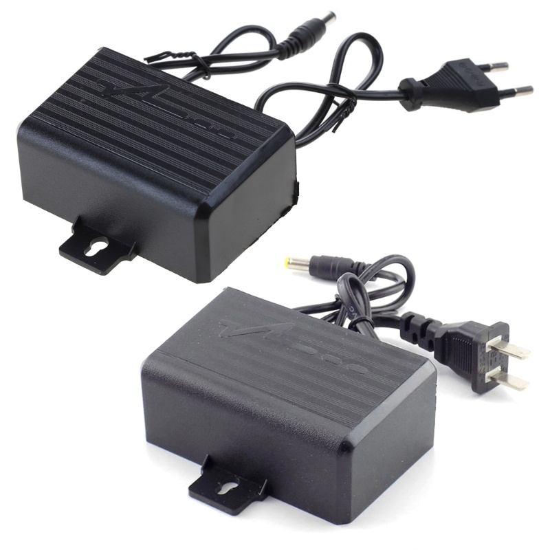 R * AC DC 12V 2A กันน้ํา Adater EU US ปลั๊กสําหรับกล้องวงจรปิดความละเอียดสูง