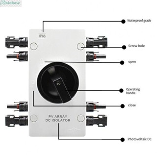 อะไหล่ทองแดงไฟฟ้า 1000V 4P 32A IP66 พลังงานแสงอาทิตย์ ทนรังสียูวี