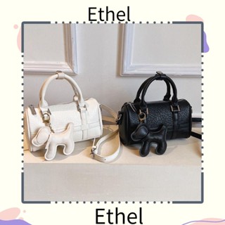 Ethel1 กระเป๋าสะพายไหล่ ใต้วงแขน หนัง Pu ความจุสูง สีพื้น สไตล์มินิมอล สําหรับผู้หญิง