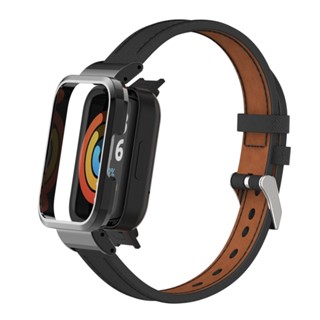 สายนาฬิกาข้อมือ สายหนัง แบบเปลี่ยน สําหรับ Xiaomi Mi Watch Lite Redmi Watch 3 Active 2 Lite Poco