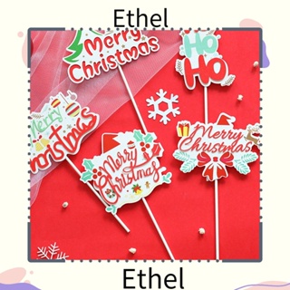 Ethel1 กระดาษตกแต่งเค้ก สุขสันต์วันคริสต์มาส