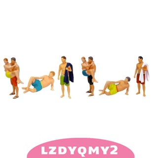 [Lzdyqmy2] ชุดฟิกเกอร์สเกล 1:64 DIY สําหรับตกแต่ง 3 ชิ้น