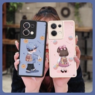 heat dissipation Anti-knock Phone Case For OPPO Reno8 5G couple cute Phone lens protection Dirt-resistant personality simple