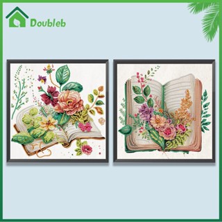 【Doub X ✮】ภาพวาดปักเพชร แนวโมเสก ลายหน้าต่างหนังสือ 5D ขนาด 30*30 ซม. สําหรับตกแต่งบ้าน DIY ✮