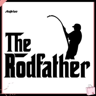 [Sy] สติกเกอร์สะท้อนแสง ลาย The Rodfather Fishing สําหรับติดตกแต่งประตู หน้าต่างรถยนต์