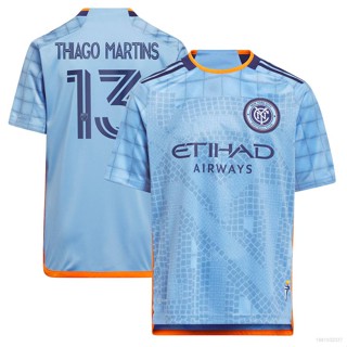 เสื้อยืดแขนสั้น พิมพ์ลายทีมชาติฟุตบอล Ani MLS Thiago Martins New York City FC พลัสไซซ์