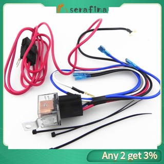 Rf ชุดรีเลย์สายไฟแตร 12V 30A สําหรับรถยนต์