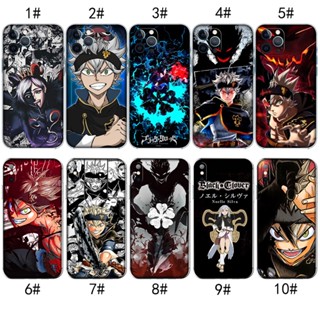 เคสโทรศัพท์มือถือ แบบใส ลาย Black Clover สําหรับ iPhone XR 5 5s SE 6 6s Plus MZD37