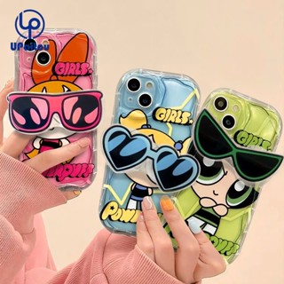 Huawei Nova 5T 7i 7 7se 8 8se 9 10 Pro Mate 30 40 Pro P30 P40 P50 P60 Pro เคสโทรศัพท์ ลายการ์ตูน The Powerpuff Girls น่ารัก + โซ่ป้องกัน