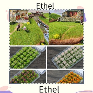 Ethel1 โมเดลดอกไม้ พลัสเตอร์หญ้า หลากสี สําหรับตกแต่งภูมิทัศน์