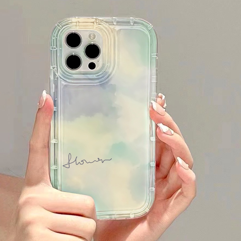สำหรับ for iPhone 16 11 13 14 15 12 Pro Max 6 7 8 Plus X XR XS MAX SE เคสนิ่มใสถุงลมนิรภัยกันกระแทกการ์ตูนน่ารัก