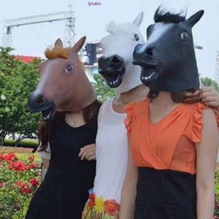 Lyndon BoJack Horseman Head Cover Creative สําหรับผู้หญิง ผู้ชาย หน้ากากม้า คอสเพลย์ หน้ากาก มาสเคอเรด พร็อพสัตว์ เครื่องแต่งกาย อุปกรณ์ประกอบฉาก