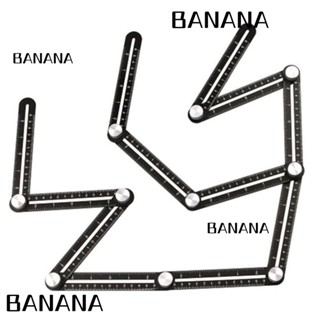 Banana1 ไม้บรรทัดอลูมิเนียมอัลลอย 12 ด้าน สําหรับเปิดกระเบื้อง