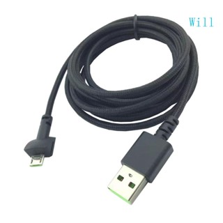 Will สายเคเบิล Micro USB ชาร์จเร็ว และถ่ายโอนข้อมูล สําหรับไมโครโฟน Seiren Mini USB A เป็น Micro USB