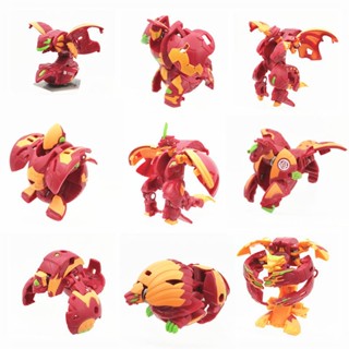 【สินค้าเฉพาะจุด】บาคุกัน Bakugan BAKUGAN ของเล่นเด็ก ไข่แปลงร่าง ยูนิคอร์น สิงโต ไทแรนโนซอรัส เพกาซัส สีแดงเข้ม