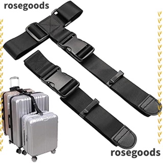 Rosegoods1 สายรัดกระเป๋าเดินทาง ปรับได้ ป้องกันการสูญหาย อุปกรณ์เสริม สําหรับเดินทาง