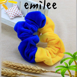 Emilee กํามะหยี่ สครันชี่ ผู้หญิง เด็กผู้หญิง เครื่องประดับผม สีลูกกวาด ยางรัดผมนุ่ม