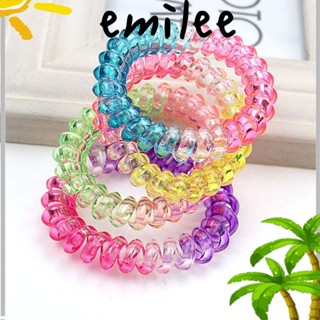 Emilee ยางมัดผมหางม้า แบบยืดหยุ่น สุ่มสี สําหรับผู้หญิง 10 ชิ้น