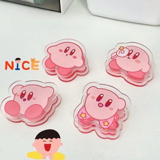 [Lovefix Pen] คลิปหนีบกระดาษ อะคริลิค ลายการ์ตูน Star Kirby pp 24 ชั่วโมง สําหรับนักเรียน