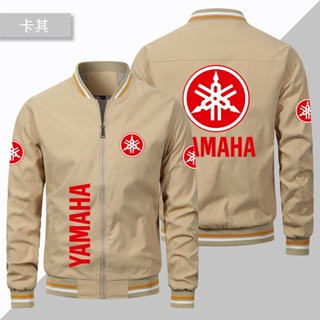 YAMAHA LOGO Baseball Jersey RSZ100 YZF XMAX155 XMAX300 NMAX155 TMAX560 R15 R1 R3 R6 MT-03 MT-07 MT-09 MT-10 XS700R XS900R Motorcycle Outdoor Riding Wear Zipper Thin Sports Windproof Jacket